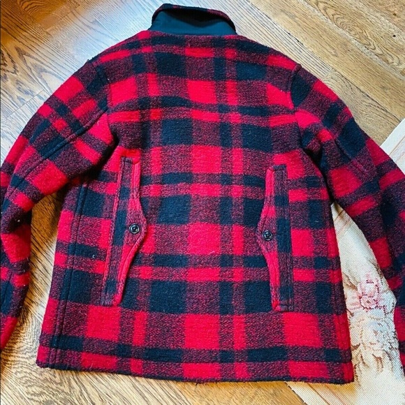 Ralph Lauren Denim Supply Men's Red Plaid Wool-blend  Buffalo Barn Jacket S/P - Picture 2 of 9